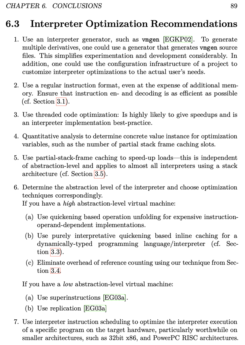 smarr's tweet image. Purely Interpretative Optimizations by @stbrunthaler 
repositum.tuwien.at/handle/20.500.…

Hadn&apos;t read the dissertation before, very nice long-form writeup.
Page 89 has this neat summery:

#interpreters #optimizations