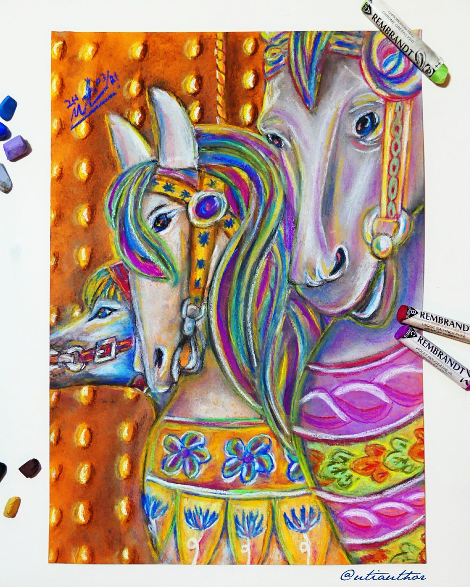 utiauthor's tweet photo. So I painted #MerryGoRoundHorse, which is now in NFT. https://t.co/ysmz5pNmss
1 copy only. For your happiness(5) #nfts #nft #utinft #amnft #digitalart #art #cryptoart #raredigitalart #artoftheday #cryptoartist #blockchain #contemporaryart #instanft #modernart #crypto #nftgallery https://t.co/zcmEAByLS8