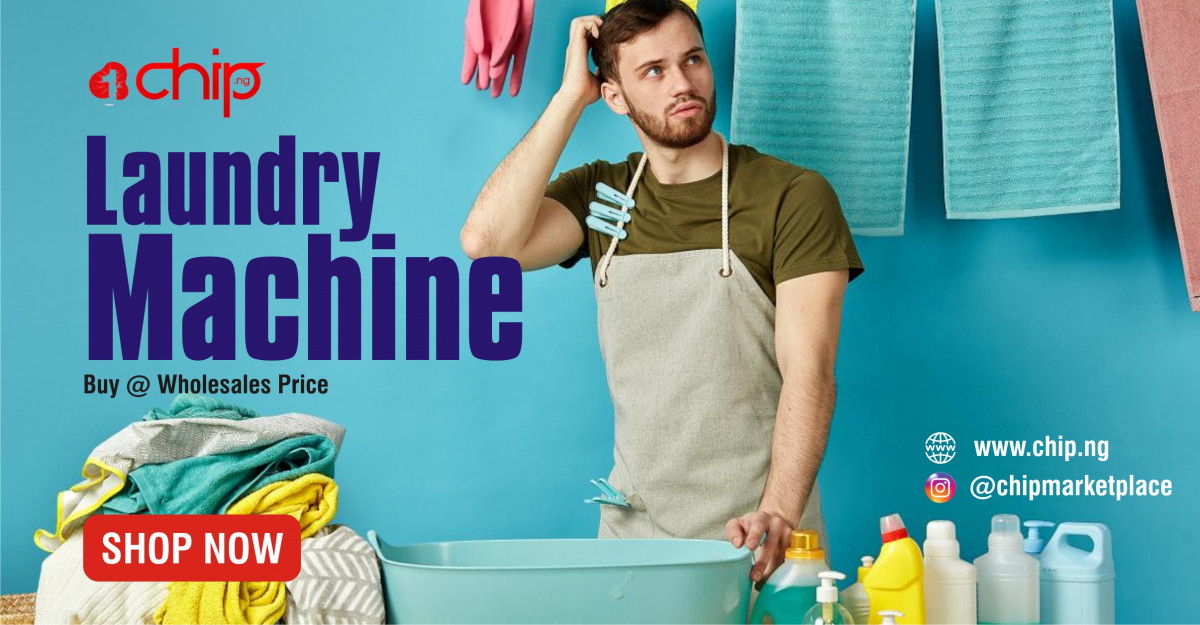 chipmarketplace's tweet photo. Buy your laundry machine and wash your clothes with easy, also in good quality and condition. Visit @https://chip.ng, @chipmarketplace where you get the best products ranging from Food Items, Laptops,Headphones, Furniture, Electronics, Gadgets, Phone

https://t.co/5epjvgyIui https://t.co/eKmZv5PtX5