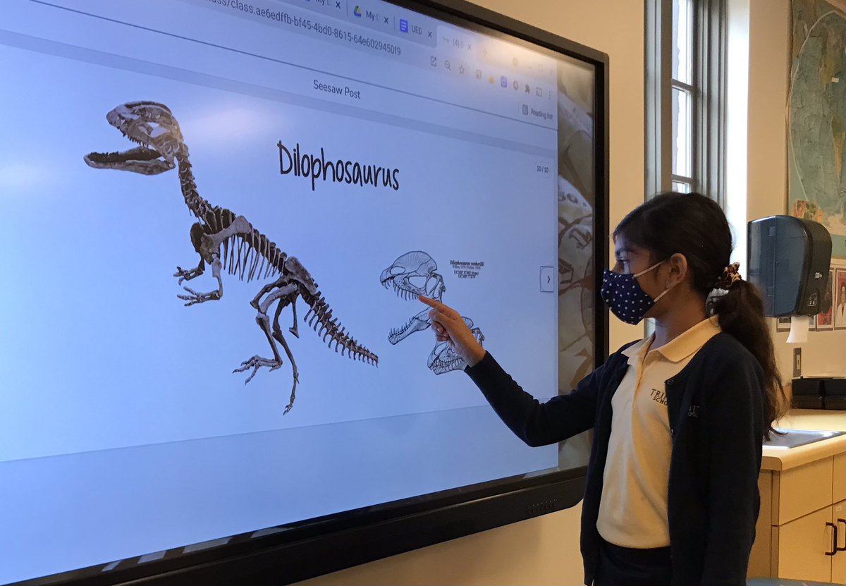 PickingUpSTEAM's tweet photo. @MsDwightC @trinityatl 3rd Grdrs identify evidence in fossils that tell us how dinosaurs behaved #TrinityLearns #DeepenUnderstanding https://t.co/givO5y2ual