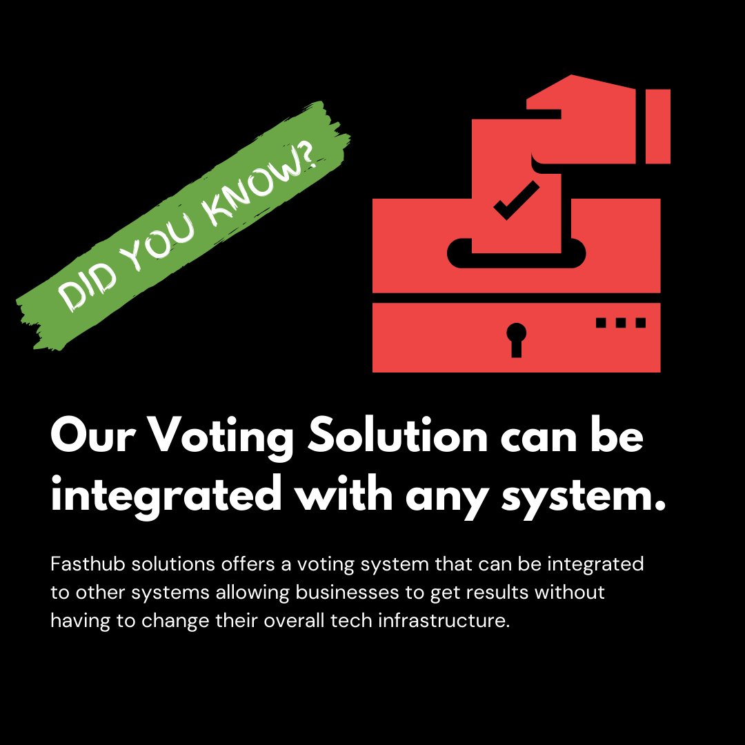 fasthubtz's tweet image. #fasthuber #votingsystem #simplifyingtelecommunications #fasthubsolution