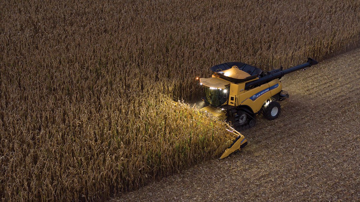 During #Harvest21, be mindful of equipment on and off the roads. LED beacon lighting ensures that New Holland equipment can be easily seen, day or night and observation cameras improve visibility from inside the cab to help operators be aware of their surroundings.