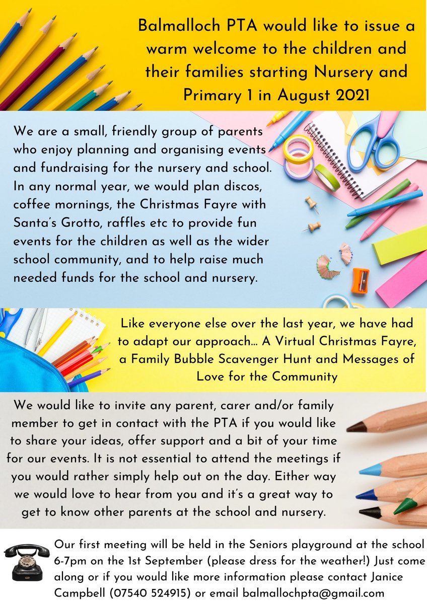 BalmallochPTA (@balmallochpta) on Twitter photo 