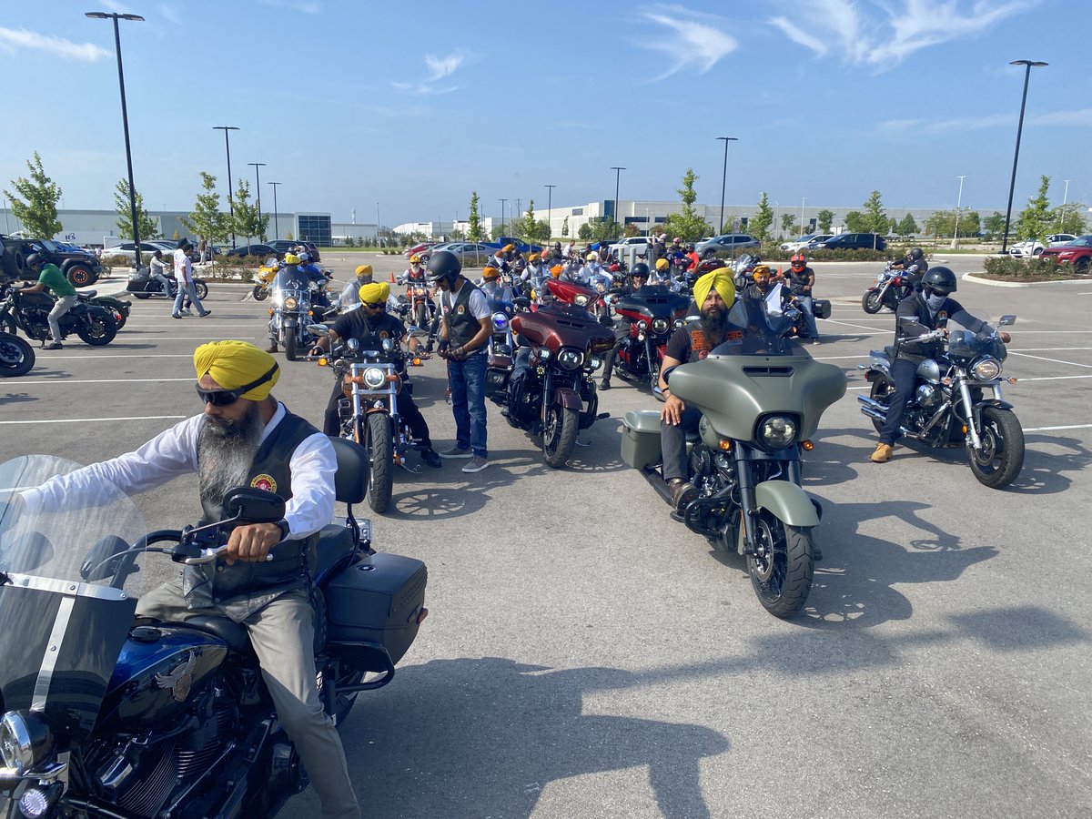 PeelCAS's tweet photo. The Mandeep Singh Cheema Foundation’s @RideForRaja was held yesterday at Peel CAS. Thank you to everyone who took part in this event, which raised over $44,000 for @peelcaf! More than 70 motorcyclists rode in support of children and youth in Peel.💛 https://t.co/199vtGiA1n