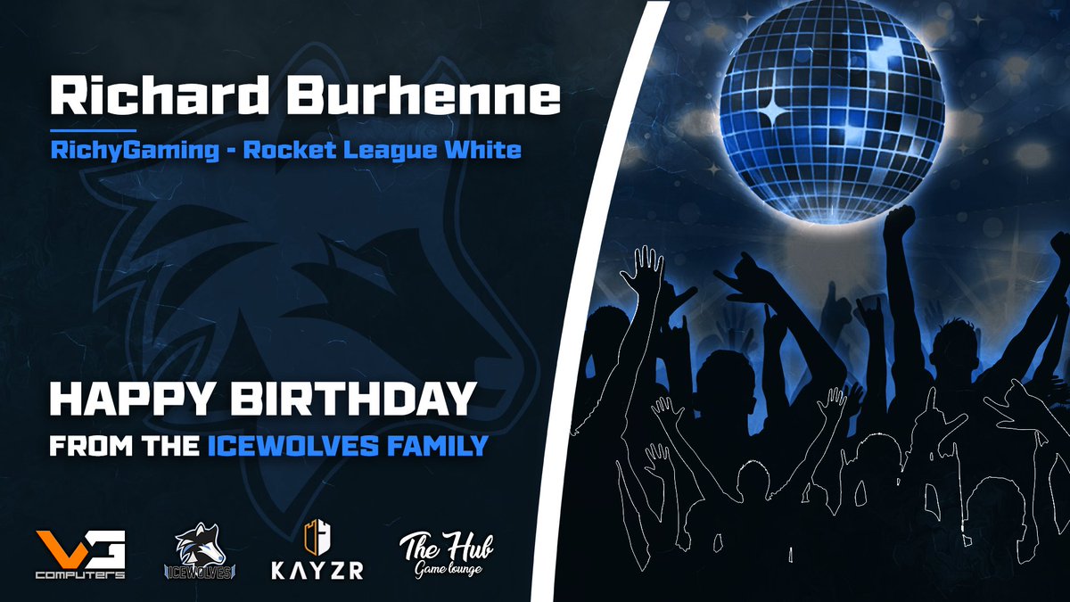 icews_esports's tweet photo. A very happy b-day to our Rocket League White player 🎂
Richard "RichyGaming" Burhenne!
We hope you had an amazing day‼
#gaming #esports #team #RL #twitch #streamer #redbull #RedBullGaming #kayzr #vgcomputers #thehubgameloung https://t.co/TItII1nwPP