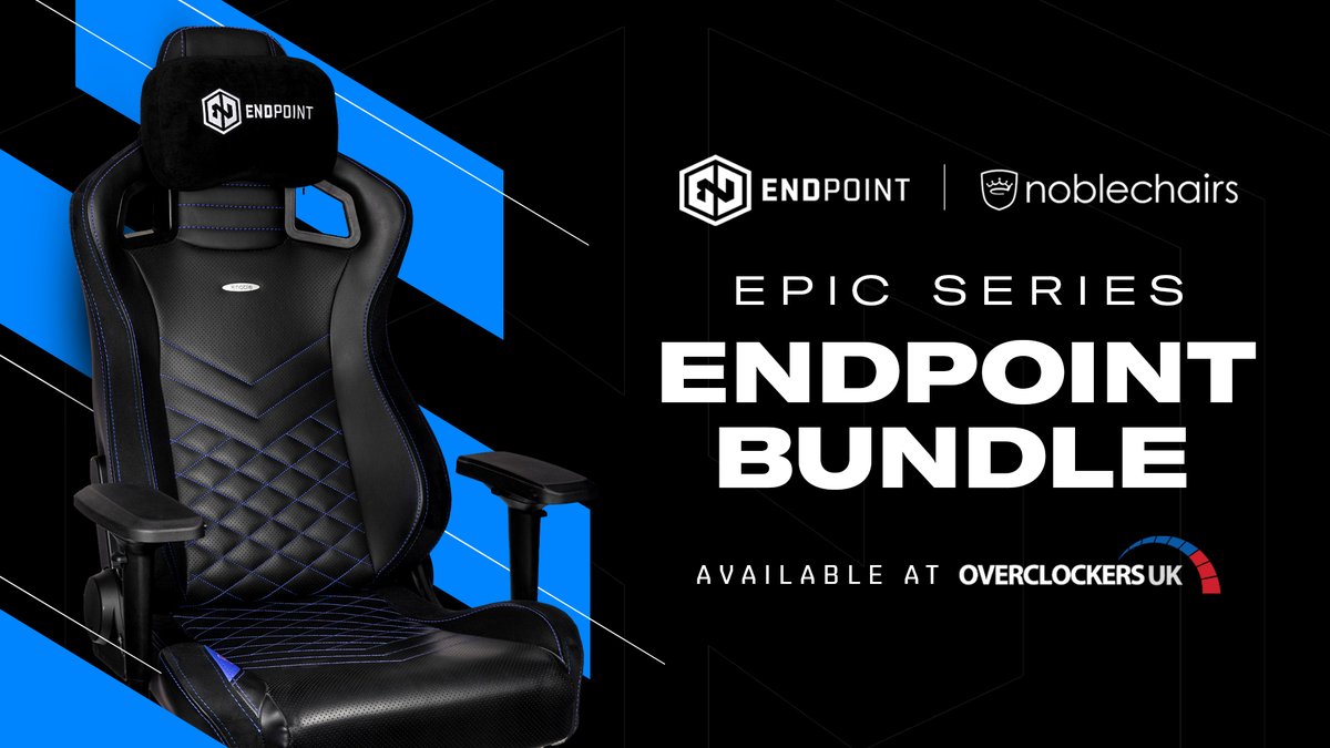Want to cuddle up with Endpoint? 🤗

<a href="/noblechairs/">noblechairs</a> EPIC Gaming Chair Black/Blue with Endpoint Memory Foam Pillow available NOW at <a href="/OverclockersUK/">Overclockers UK</a> 💙

🛒 overclockers.co.uk/lp/noblechairs…