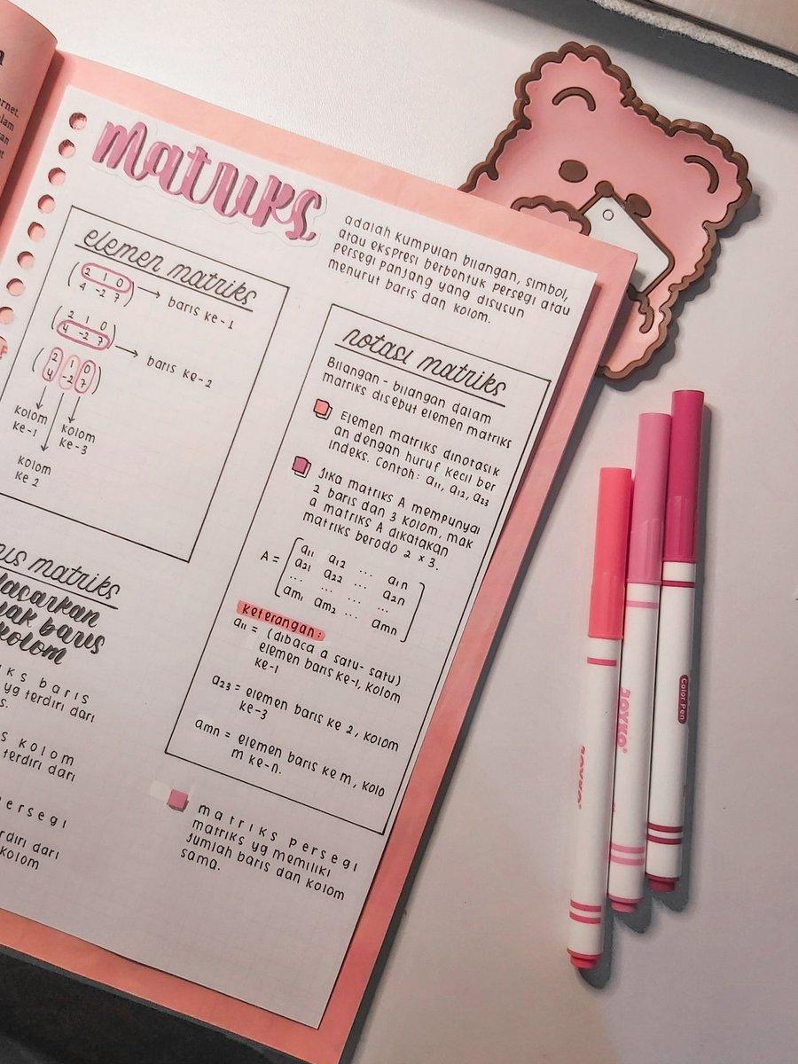 Hari ini rangkum termokimia sama matriks💗!