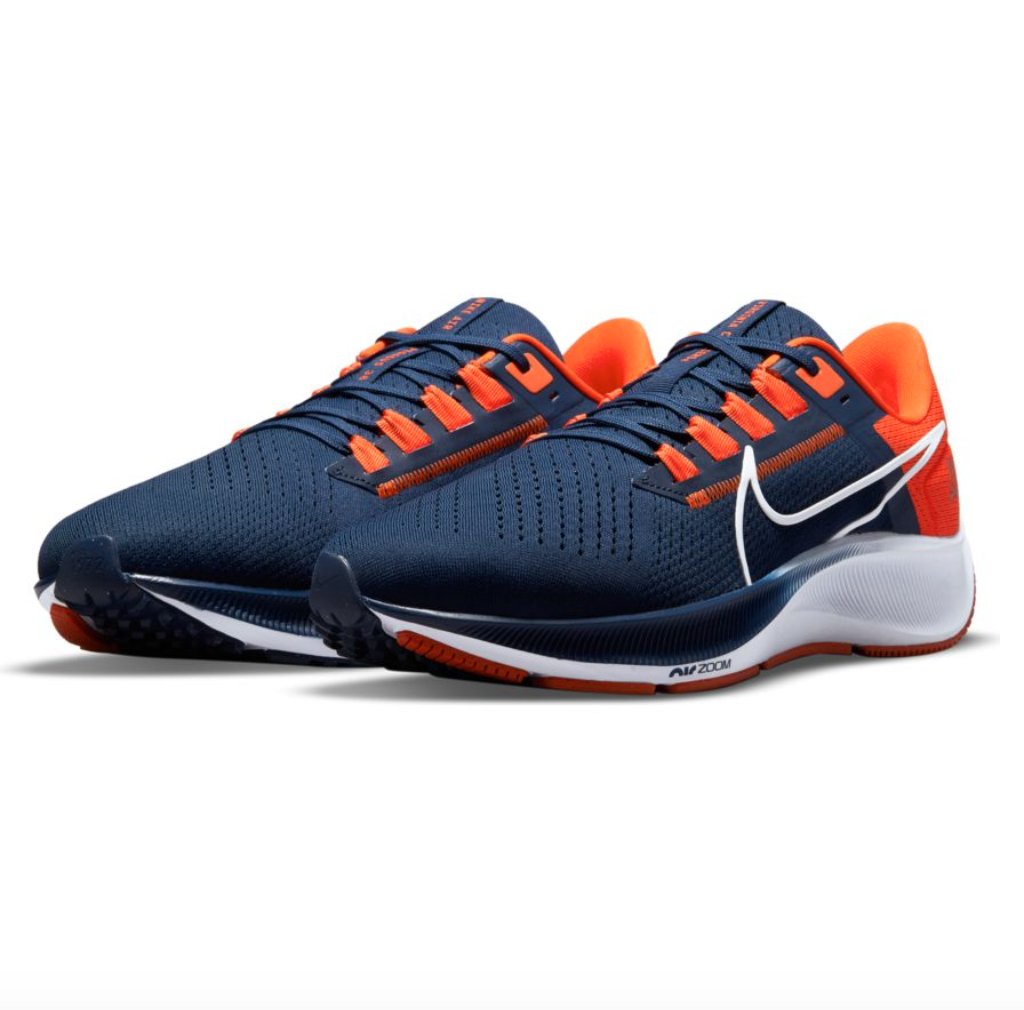 Mincers's tweet photo. Coming soon to Mincer's! The new Virginia Nike Air Zoom Pegasus 38.

Available on The Corner and online on Wednesday 9/1 at 10am. https://t.co/cf5DbyJW2g