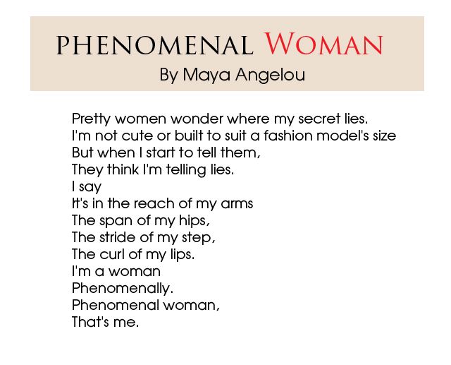 One of my favorite poets is Maya Angelou, and my favorite poem by her is Phenomenal Woman. #itsfriday #Fridaythoughts #fridaytips #writingtips #poetrytips