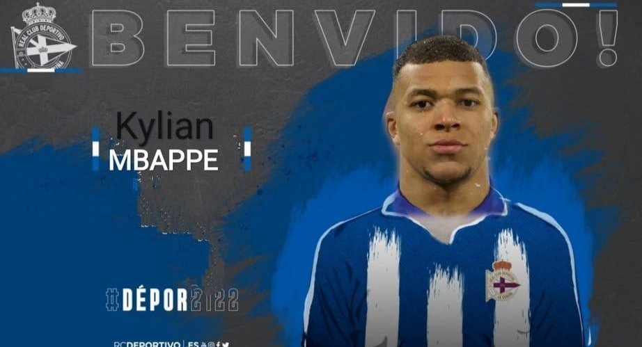 #OSNOSOS | Kylian Mbappe, novo xogador do #Dépor2122  Benvido <a href="/KMbappe/">Kylian Mbappé</a>!