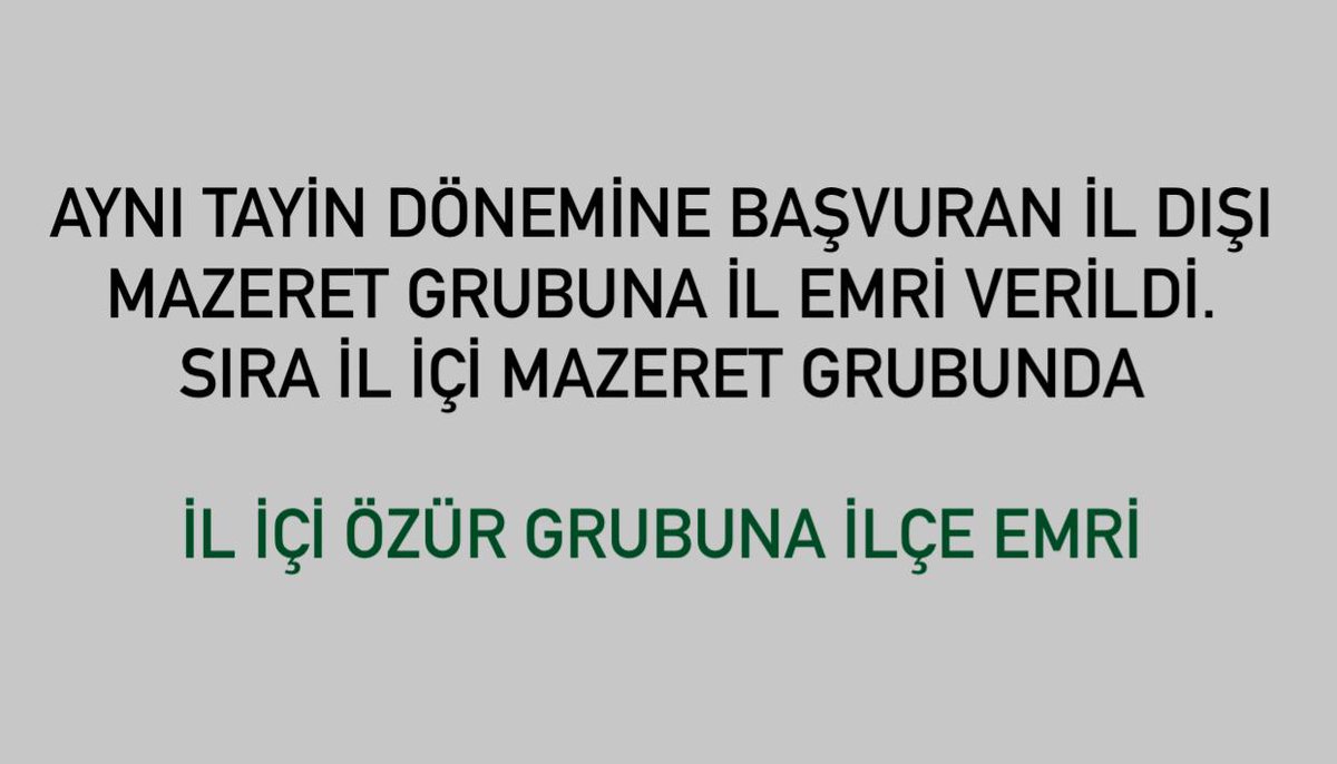 Ahmet Güler (@ahmetguler71) on Twitter photo İl içi özre ilçe emri de verilmeli.
Aynı ilde, ayrı ayrı evlerde değil;
Özrümüzün olduğu ilçede çalışmak istiyoruz.
İl içi ilçe emri bizim hakkımız.
<a href="/erdalerdogan_07/">Erdal ERDOĞAN 🇹🇷🇹🇷🇹🇷</a>
<a href="/mebpgm/">Personel Genel Müdürlüğü</a>
<a href="/_aliyalcin_/">Ali YALÇIN</a>
<a href="/tcmeb/">Millî Eğitim Bakanlığı</a>
<a href="/RTErdogan/">Recep Tayyip Erdoğan</a>
Mebİliçinde AileleriBirleştir İl içi özre ilçe emri de verilmeli.
Aynı ilde, ayrı ayrı evlerde değil;
Özrümüzün olduğu ilçede çalışmak istiyoruz.
İl içi ilçe emri bizim hakkımız.
<a href="/erdalerdogan_07/">Erdal ERDOĞAN 🇹🇷🇹🇷🇹🇷</a>
<a href="/mebpgm/">Personel Genel Müdürlüğü</a>
<a href="/_aliyalcin_/">Ali YALÇIN</a>
<a href="/tcmeb/">Millî Eğitim Bakanlığı</a>
<a href="/RTErdogan/">Recep Tayyip Erdoğan</a>
Mebİliçinde AileleriBirleştir