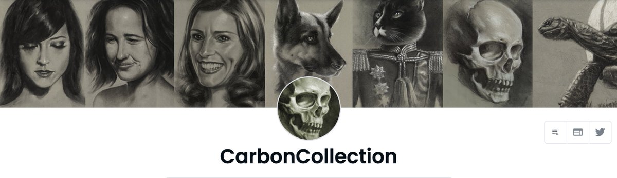 Super fresh!
"CARBON" is a collection of drawings made with charcoal and white chalk pencil on toned paper. Reduce the drawing tools to the basics and the artist comes closer to the subject, real or imaginary.
Available: opensea.io/collection/car…
