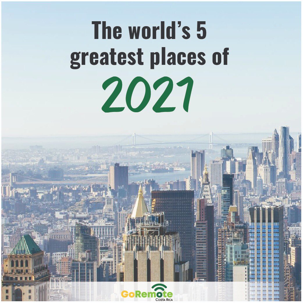 GoRemoteCR's tweet photo. "“The list of the World’s Greatest Places is a tribute to the people and businesses at the forefront of those industries who, amid extraordinary circumstances, found ways to adapt, build and innovate.
.
#remoteworkshop #remoteworkculture #remoteworkday #remoteworklifestyle https://t.co/0nYOzVYGyk