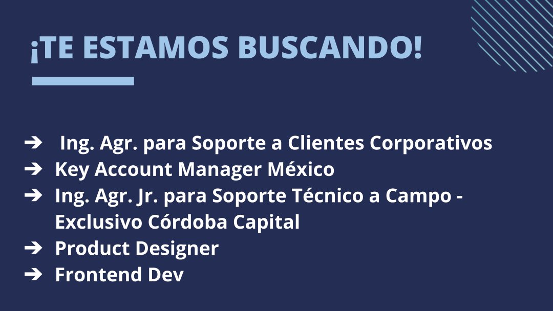 Kilimo (@agrokilimo) on Twitter photo ¡Se parte de <a href="/Kilimo/">kilimo</a>! 
Estamos buscando talentos como el tuyo 😎
Mirá nuestras vacantes 👉 kilimo.hiringroom.com/jobs ¡Se parte de <a href="/Kilimo/">kilimo</a>! 
Estamos buscando talentos como el tuyo 😎
Mirá nuestras vacantes 👉 kilimo.hiringroom.com/jobs
