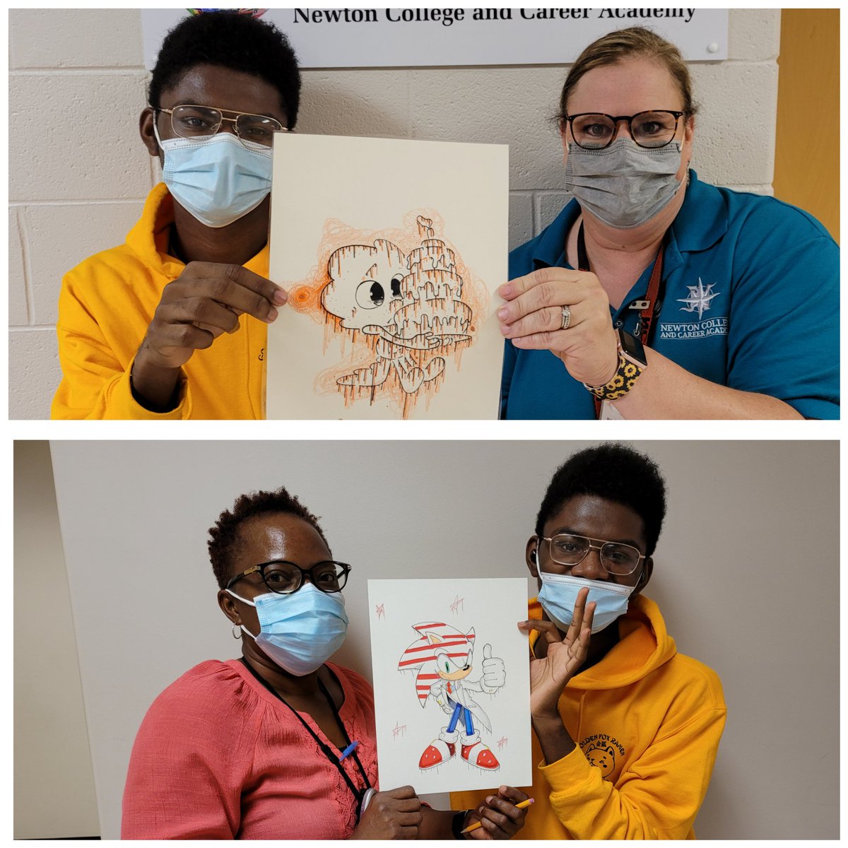 darrelladaniel's tweet image. Had a really positive student encounter today, this young man is a great artist and he also loves his Trainers. Thank you for this inspirational experience!
#myncca