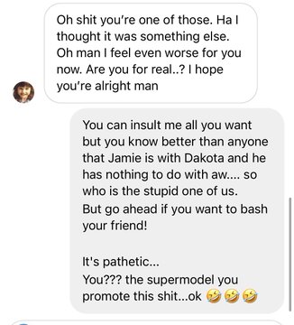 ShipperFools's tweet photo. Oh wow. Just discovered @samyoves. She started a fight with Helena Christensen about J &amp; A. Helena handled it brilliantly, but Sam thinks she has won some moral victory. Interesting thing is, I'm blocked by her, which means she is a rebranded damie from the old days. Crazy! https://t.co/YuP4mu6RHD