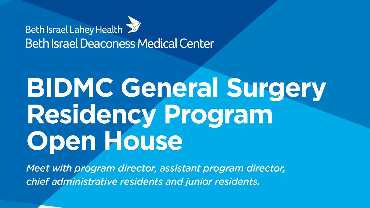 BIDMCSurgery's tweet photo. 📣Join our @BIDMCSurgery General Surgery Residency Program Open Houses: Mon, 9/13, 6-7 pm EDT &amp; Wed, 9/22, 6-7 pm EDT. Meet with our PD @TaraSotskyKent, APDs &amp; sr/jr residents. 3 breakout sessions. Register here➡️https://t.co/rxHtd0FwgL #GenSurgMatch2022 #Match2022 https://t.co/Tp7CoYgCDf