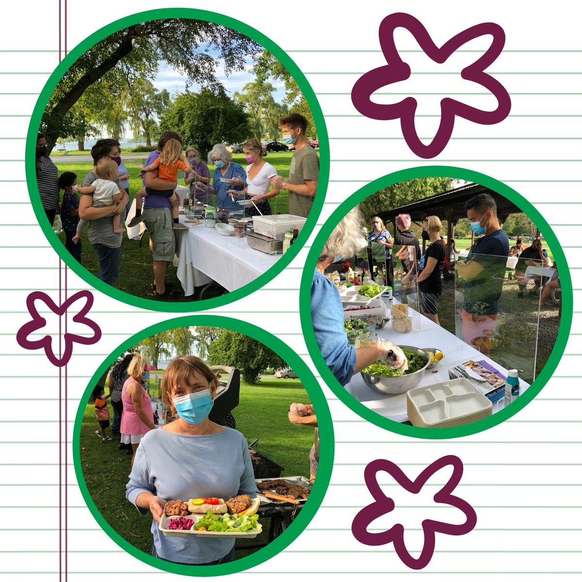 Our outdoor Plant-Based BBQ &amp; Ice Cream Social in #Ithaca, NY. Food by <a href="/TheMoosewood/">Moosewood Restaurant</a>. Thank you for generous donations from @greenstarcoop, <a href="/Wegmans/">Wegmans Food Markets</a>, <a href="/EdwardandSons/">Edward & Sons</a>, <a href="/ImpossibleFoods/">Impossible Foods</a>,<a href="/WymansFruit/">Wyman's</a> and <a href="/ForagerProject/">Forager Project</a>  for non-dairy ice cream. Great connections and delicious food!!