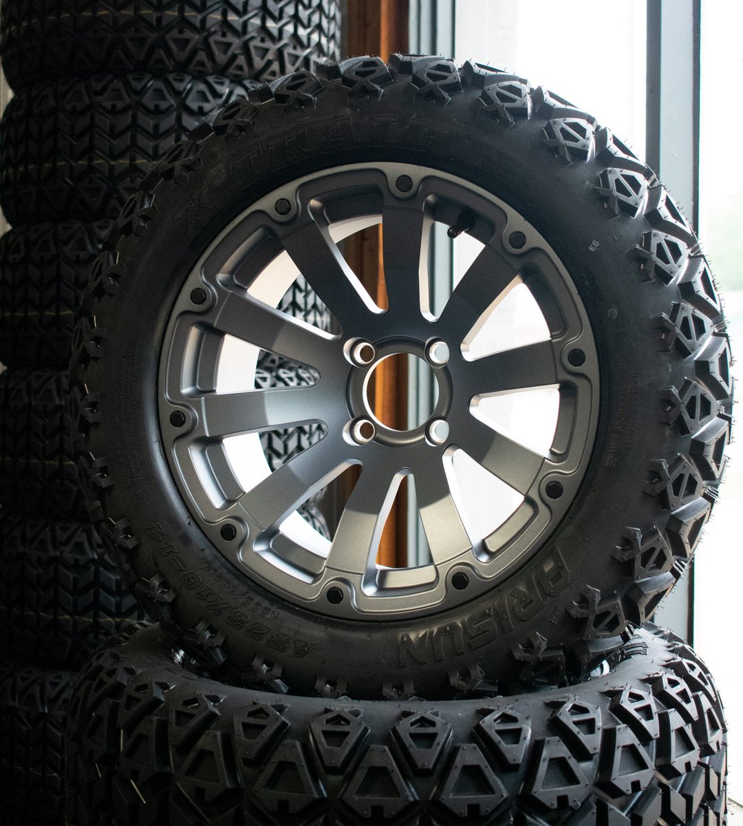 CartsDixie's tweet photo. Thinking about purchasing new rims? Come see us today to see our variety of different styles!!😎 #carts #tuscaloosa #customcarts #rolltide https://t.co/l7hxYCqMti