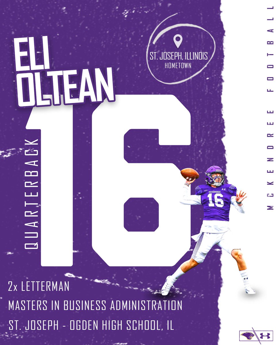 Today's Senior Spotlight features QB Eli Oltean 🚀💪