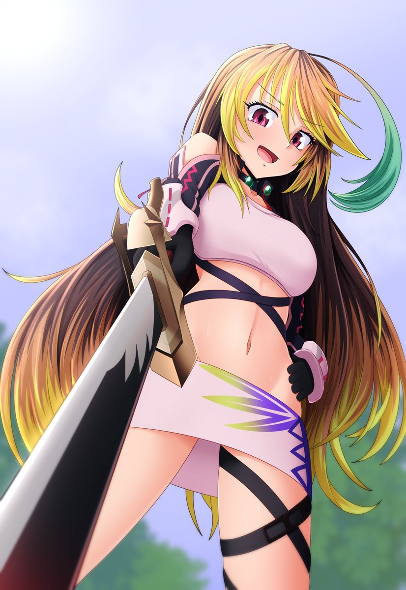 40Per's tweet image. Amazingly happy with this commission of Milla from Tales of Xillia by @IzuThree. Milla is one of my favourite characters and this captures everything about her and what I wanted perfectly