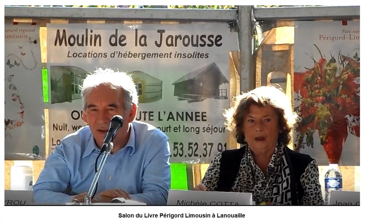 OsdeiN's tweet photo. Salon du #livre Périgord Limousin en #Dordogne présidé par la #Journaliste Michèle #cotta avec François #Bayrou Haut Commissaire au plan &amp; maire de #Pau en #nouvelleaquitaine 
https://t.co/LPnQ03Do6B

Un monde de #Crises sujet du #débat #crise #ecologie #mondialisation #COVID19 https://t.co/ijxBOslWlN