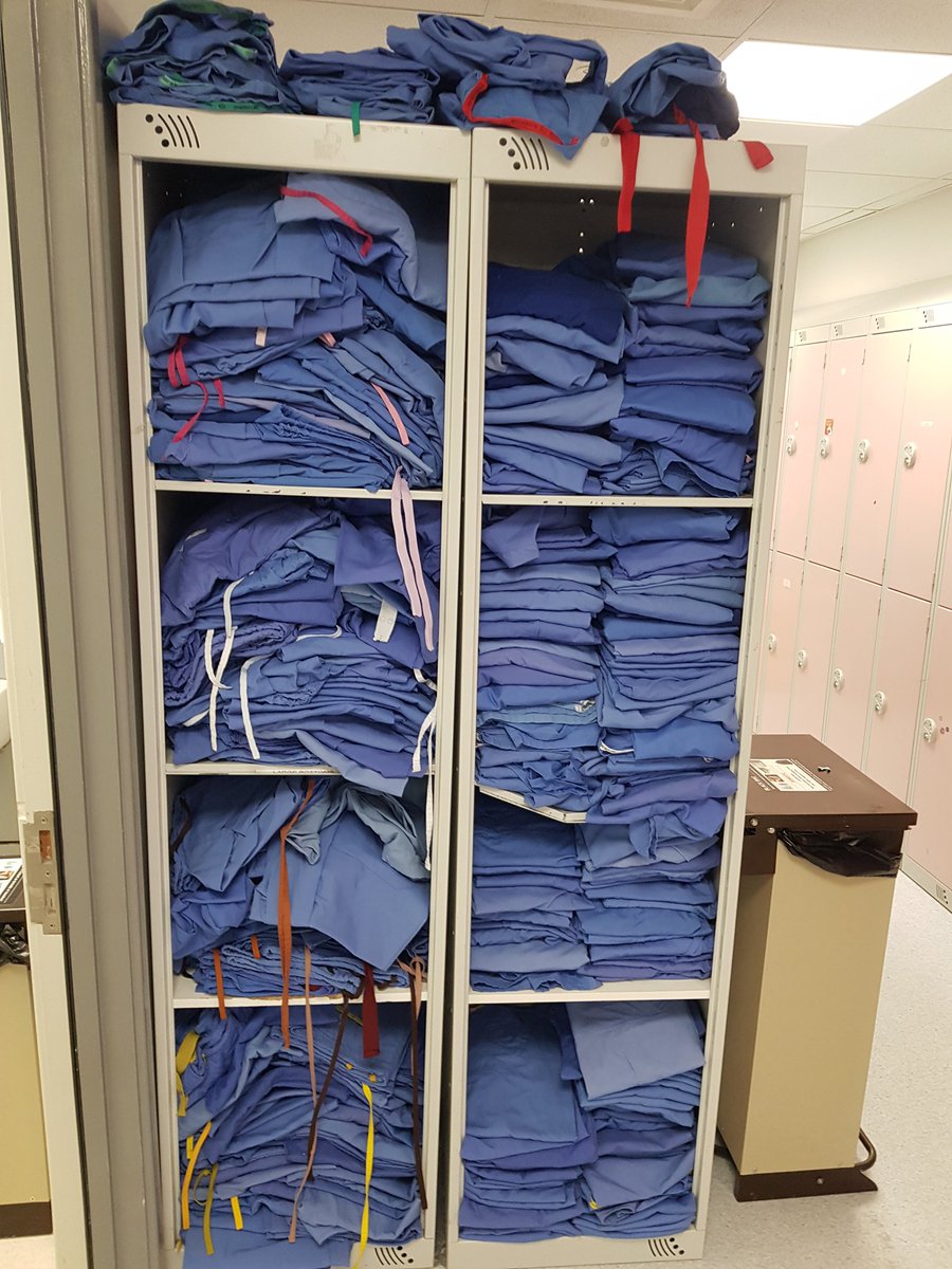 Ahhh... the comforting sight of fully stacked scrubs shelves, stocked with precision and care even on a bank Holiday! Thank you  scrubs shelf-stackers!! #thelittlethings #teamtheatres <a href="/HarrogatePSC/">Harrogate_PlannedandSurgicalCare</a> <a href="/HarrogateHIF/">Harrogate Integrated Facilities</a>