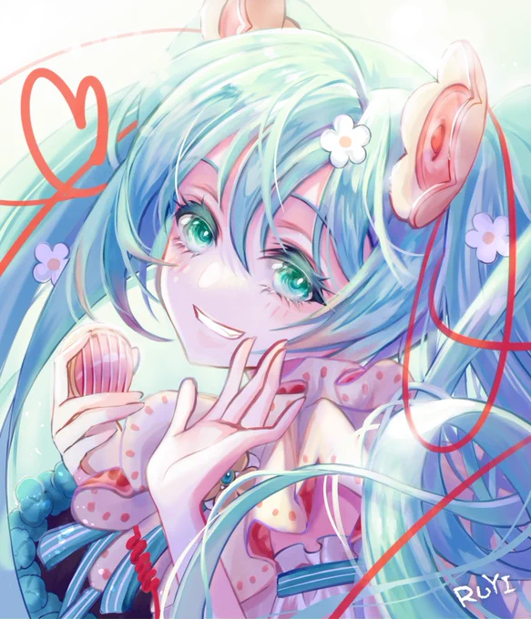 いつもミクに笑顔をもらってるから、
今日はミクを笑顔にする日。

#初音ミク生誕祭2021 #初音ミク
#初音ミク誕生祭2021 #マジカルミライ2021

/ミクちゃあぁんオメデトー!!\ 