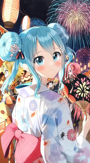 夏祭り♪🎆
#初音ミク生誕祭2021 