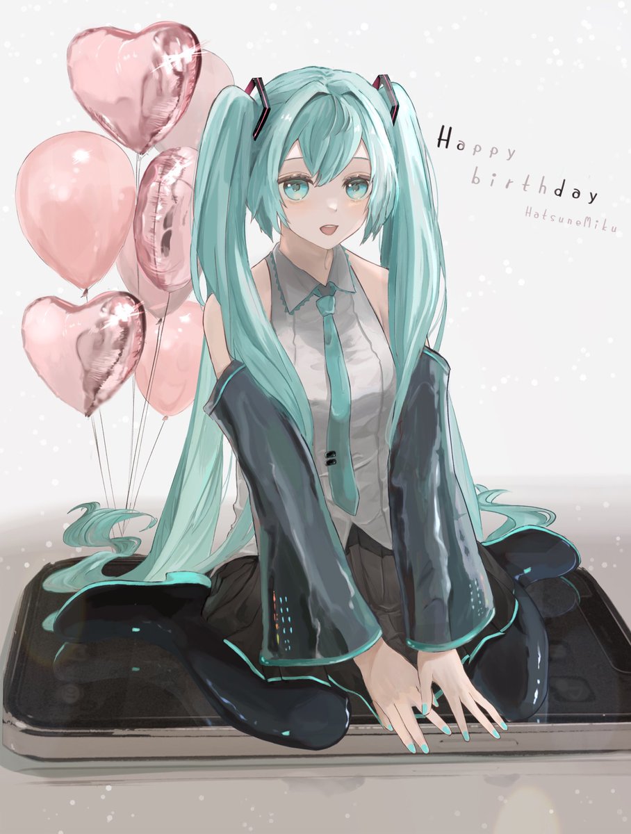 初音ミク「ミクちゃんおめでとう!!!

 #初音ミク生誕祭2021 
 #初音ミク誕生祭2」|amuのイラスト