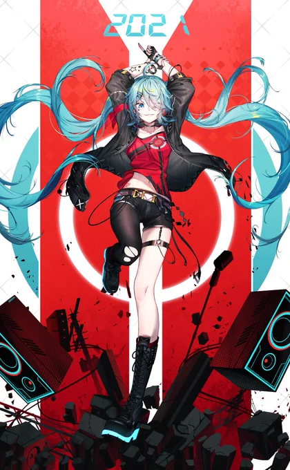MIKU 2021 #初音ミク生誕祭2021 #女の子 #VOCALOID #初音ミク https://t.co/7MZsjLJy1b 