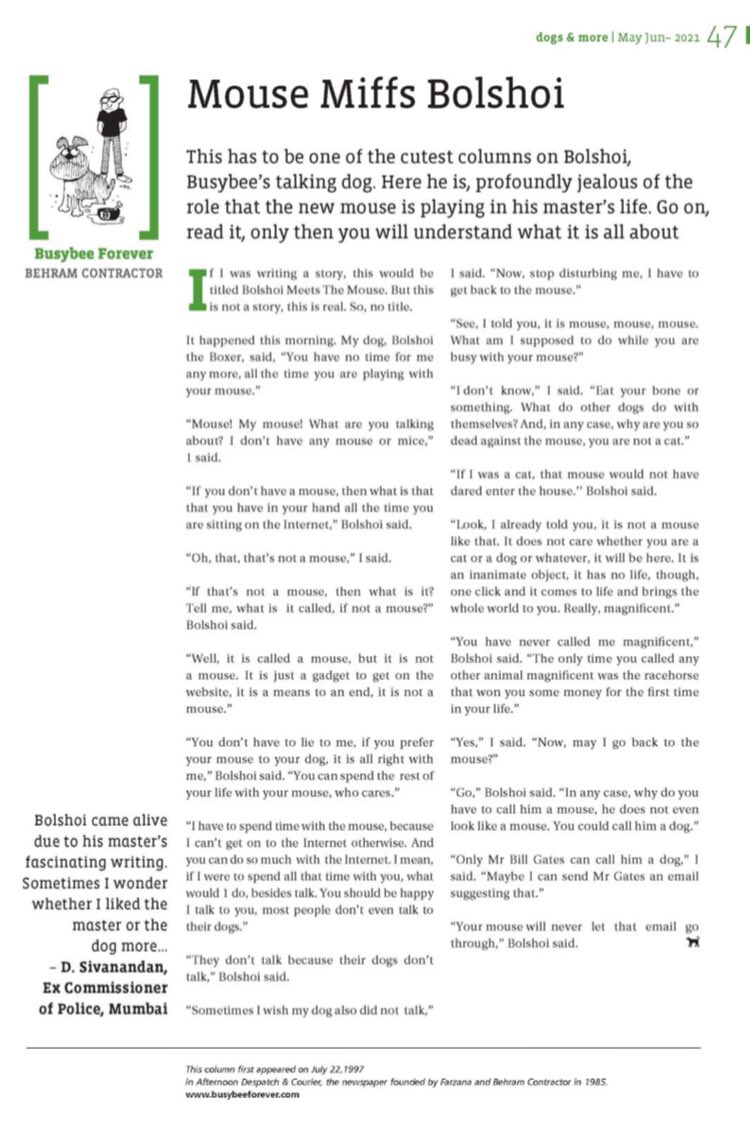 When Busybee talks to Bolshoi… read up in our ongoing issue. Get your copy today. #current #Busybee