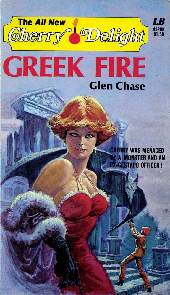 GardnerFFox's tweet photo. Just posted Greek Fire! Cherry Delight's 26th mission #printedcopy and #ebook are available for download. #vintagepaperbacks #vintagesleaze https://t.co/vB3ZDHFb7l https://t.co/a8MU35f2WX https://t.co/BGZsIeOuJN