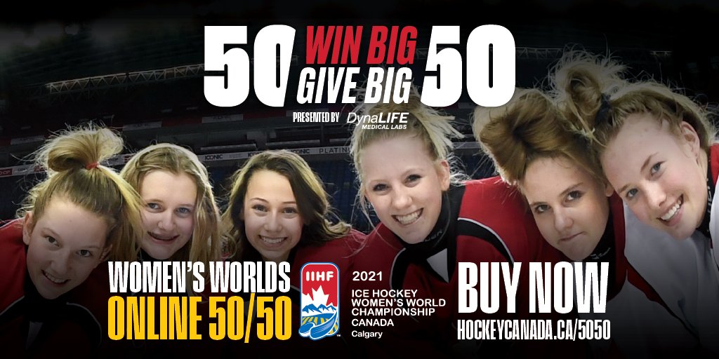 Support Women's Hockey with any purchase of the Women's Worlds online 50-50. The pot is currently at $71,000 👀 hockeycanada.ca/en-ca/team-can…