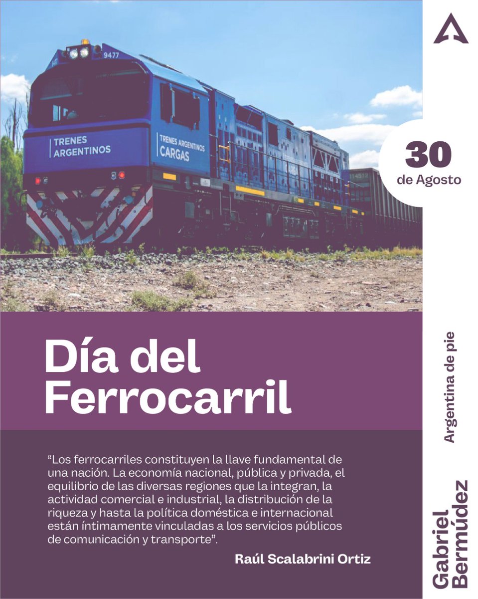 bermudezgok's tweet photo. 🗓️ 30 de Agosto 🇦🇷
📌 Un día como hoy, pero de 1857, se inauguraba la primera línea de ferrocarriles🚉 de nuestro país, bautizada como "La Porteña".
🚈 La misma iba desde la actual Plaza Lavalle, de Buenos Aires, hasta la estación la Floresta.
#DiaDeLosFerrocarriles🚊 #164años🚂 https://t.co/noXDG48YB5