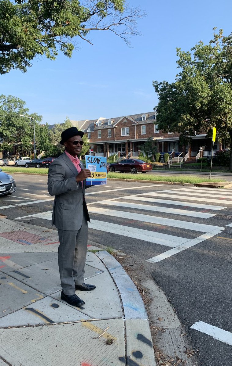 We're getting the word out about #VisionZeroDC. Signs like these are meant to remind drivers to slow down and help us ensure that our communities, kids, neighbors, family, and friends are safe today and every day.