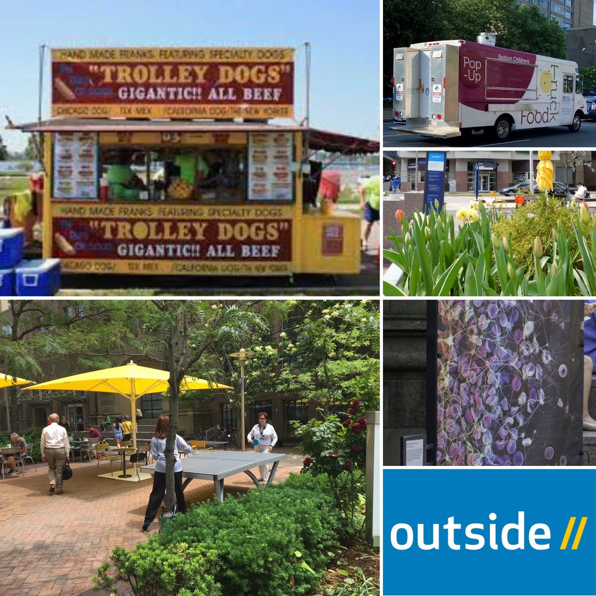 Happy Monday #LMA! Nothing says summer quite like a hot dog - say so long to August and treat yourself to <a href="/Trolley_Dogs/">Trolley Dogs</a> for lunch, at Blackfan Circle 'til 2 today. Don't forget to get outside today! denteenterprises.com/menu.html #LongwoodOutside #summer # FoodTruck #EatLocal