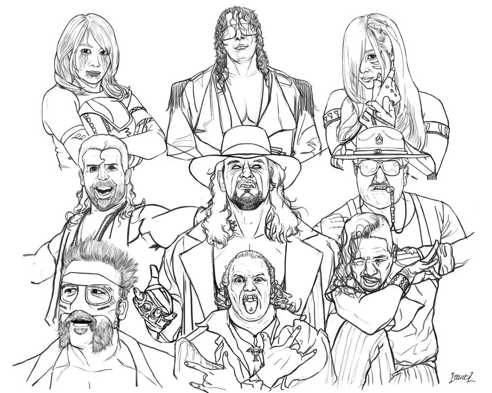 The Undertaker Coloring Pages