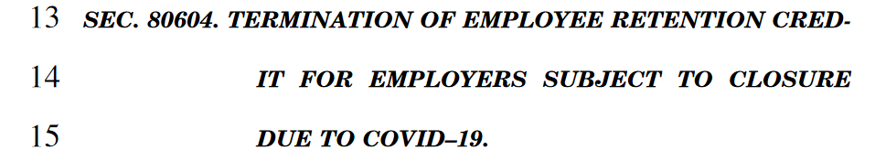ajhilden's tweet photo. Buried in the #InfrastructureBill -on page 2,423- is the termination of ERC for employers subject to closure due to #COVOID. If it passes as written, this will likely cost over 7M jobs. Please consider addressing this before voting. @SpeakerPelosi @RepPeteStauber @HouseGOP https://t.co/RnYKkfmpGQ