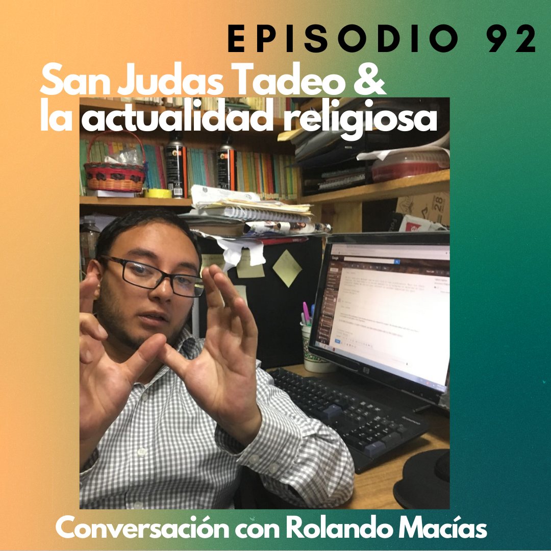 e_dementes's tweet photo. Episodio 92, listo para descargar, escuchar y compartir. Conversación con el Dr. Rolando Macías acerca de su investigación sobre San Judas Tadeo, la Santa Muerte y el Boletín de Actualidad Religiosa.  ¡No te lo pierdas! https://t.co/TGgrNANBmS