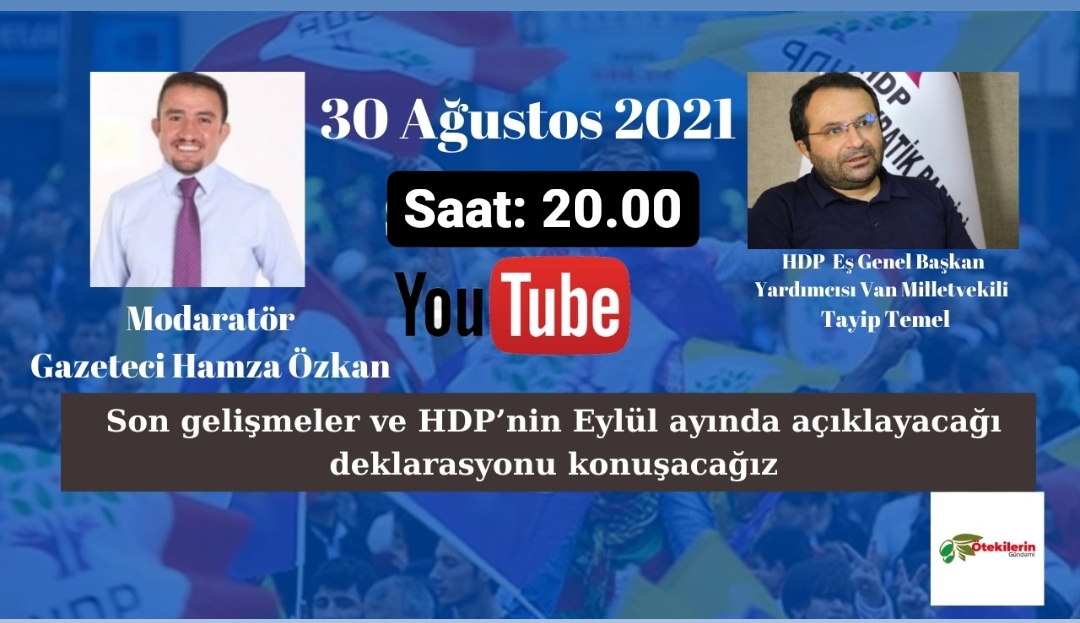 MedGundem1's tweet photo. #CANLI ÖTEKİ TV'den, Ötekilerin Gündemi'nden Pozitif Dil programında...
Bu akşam #Saat20:00’de Değerli izleyicilerimiz sizleri bekliyoruz.
@TayipTemel
Program Linkini Tıklayabilirsiniz.
https://t.co/W98tEfSdlB
Kanalımıza abone olabilir ve arkadaşlarınıza da önerebilirsiniz! https://t.co/duIlIoeho2