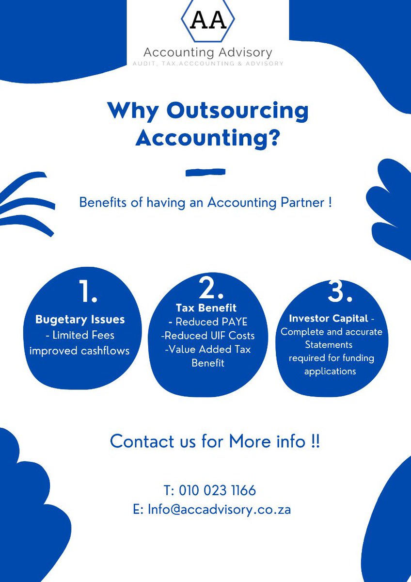 accadvisorypty's tweet photo. Benefits of Outsourcing !🤓#AA #Accounting #Tax https://t.co/gEIGOSvcIl