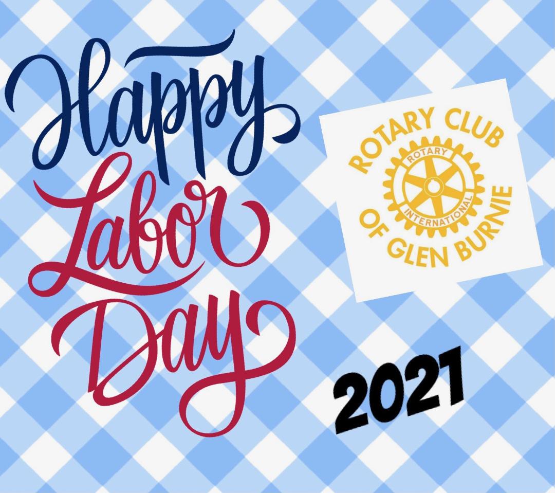 Don't forget that we have no meeting this week in celebration of Labor Day. Make your plans to join us for our next meeting on September 9th at the Glen Burnie Elks Lodge on Stevenson Road.