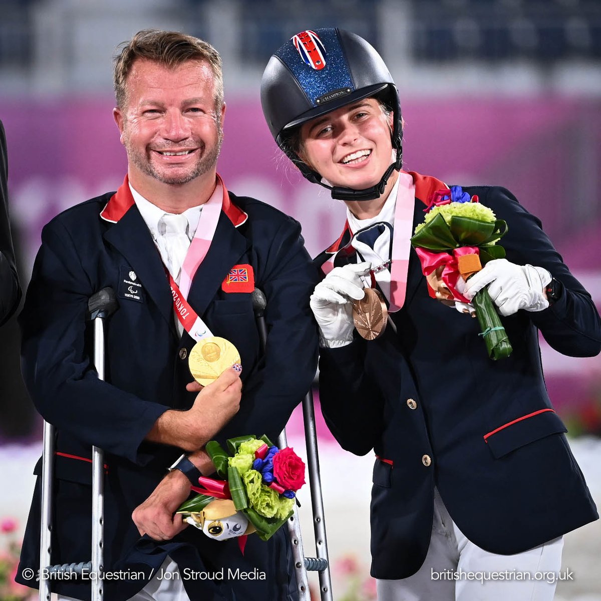 What a magnificent final night at Equestrian Park – gold for @SirLeePearson, silver for @NBakerParaRider and bronze for Georgia Wilson. @Tokyo2020, it's been a pleasure! 

#ParaEquestrian #ParaDressage #ParalympicsGB #Tokyo2020 #ImpossibleToIgnore #UnitedByEmotion