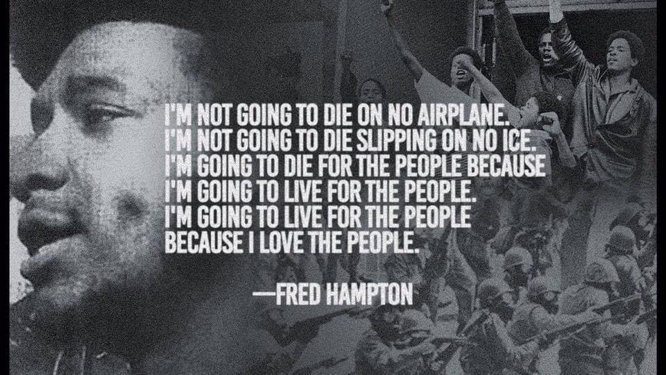  All power to the people! Happy birthday to revolutionary hero Fred Hampton of the Black Panther Party! 