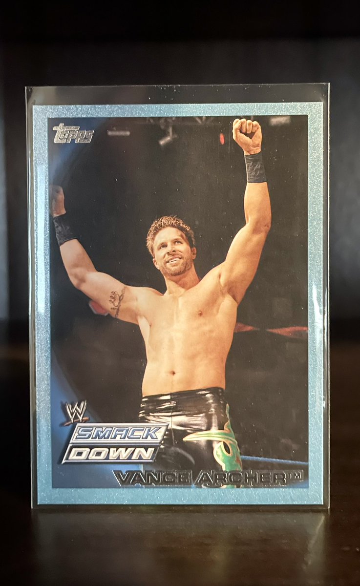 Can’t wait to get an #UpperDeck #AEW card for this man, The #MurderhawkMonster #LanceArcher

Here is one of his first cards with #WWE, a 399/2010 blue border #VanceArcher card from the 2010 #Topps WWE set.

#AEWCards #WrestlingCards #TradingCards #LanceHoyt #EverybodyDies