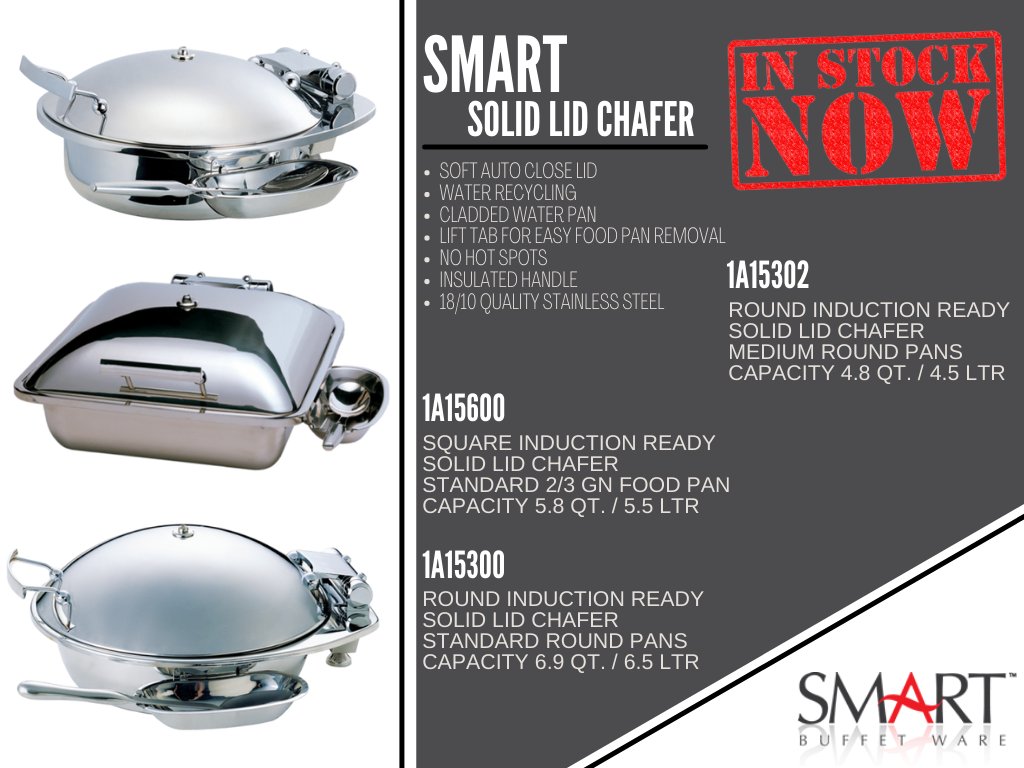 SMARTBuffetWare's tweet image. 🌟 In Stock Now! 🌟 We have inventory - Give us a call! 877-463-3388 smartbuffetware.com . . #smartbuffetware #smartbuffet #smartbeverage #smartchafer #smartinduction #smartcolddisplay #smartsolutions #choosesmart #hospitality #foodservice #buffet #catering #events