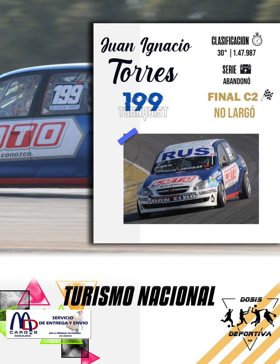 BbDosis's tweet photo. 🏁 #TNenRosario | Fecha #8.

👉 Resultados oficiales, de los pilotos de Bahía y la zona, en la Clase 2 y 3.

🏆Victoria para Miguel Ciaurro en C2 y Gastón Iansa en C3. https://t.co/8mUjyWw0B9