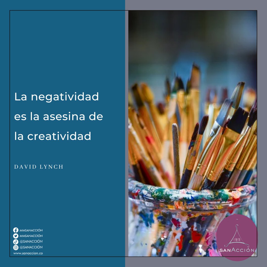 MasallaEspiritu's tweet photo. La negatividad es la asesina de la creatividad. – David Lynch
Transformemos tu vida, visítanos en https://t.co/2shmjALLi7
#Sanaccion #Lynchy #DavidLynch #Creatividad #Negatividad #Frase #Cita #Iluminación #Empoderamiento #Espiritualidad #mentesana #CrecimientoPersonal https://t.co/wPG3FZZU5Z