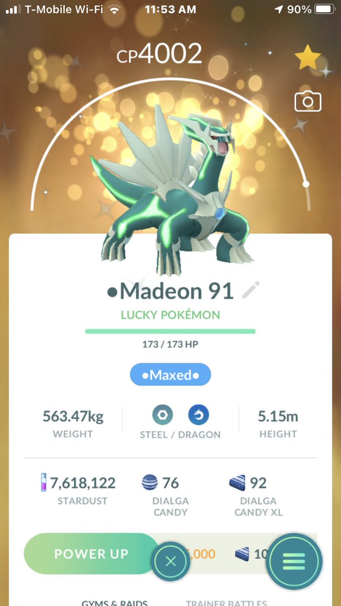TripMasterPoke's tweet photo. We have a bit of a special #maxoutmonday today. Finally @ level 50, my very first Pokémon, the one who’s been by my side since the start of this crazy journey. And then a level 40 bonus and newest addition to the maxed squad. https://t.co/hp6IGr3o4y